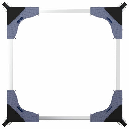 Waschmaschinensockel Grau 66 x 66 x 12 cm Edelstahl