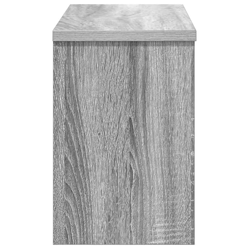 Wandmontierter nachttisch mit Tür Graues Sonoma 50 x 20 x 30 cm