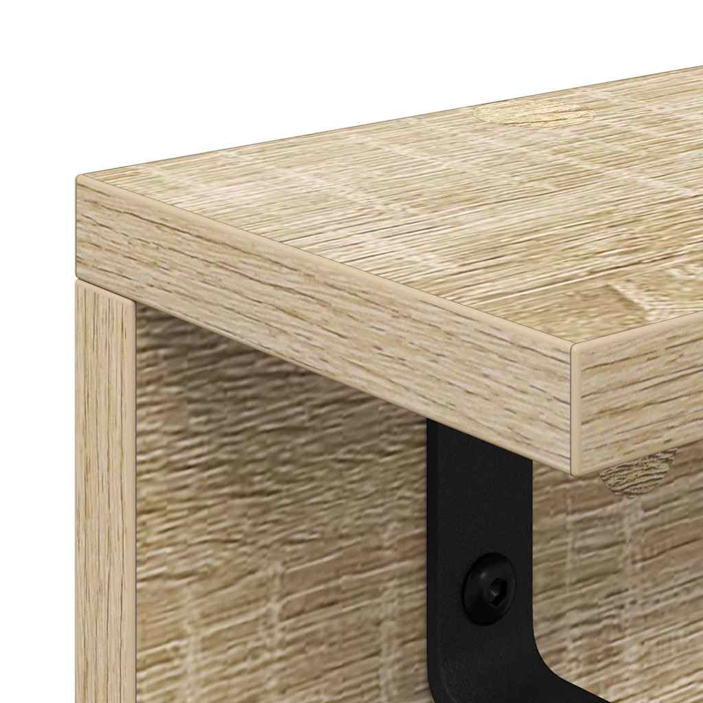 Wandmontierter nachttisch Sonoma-Eiche 60 x 10.5 x 10.5 cm