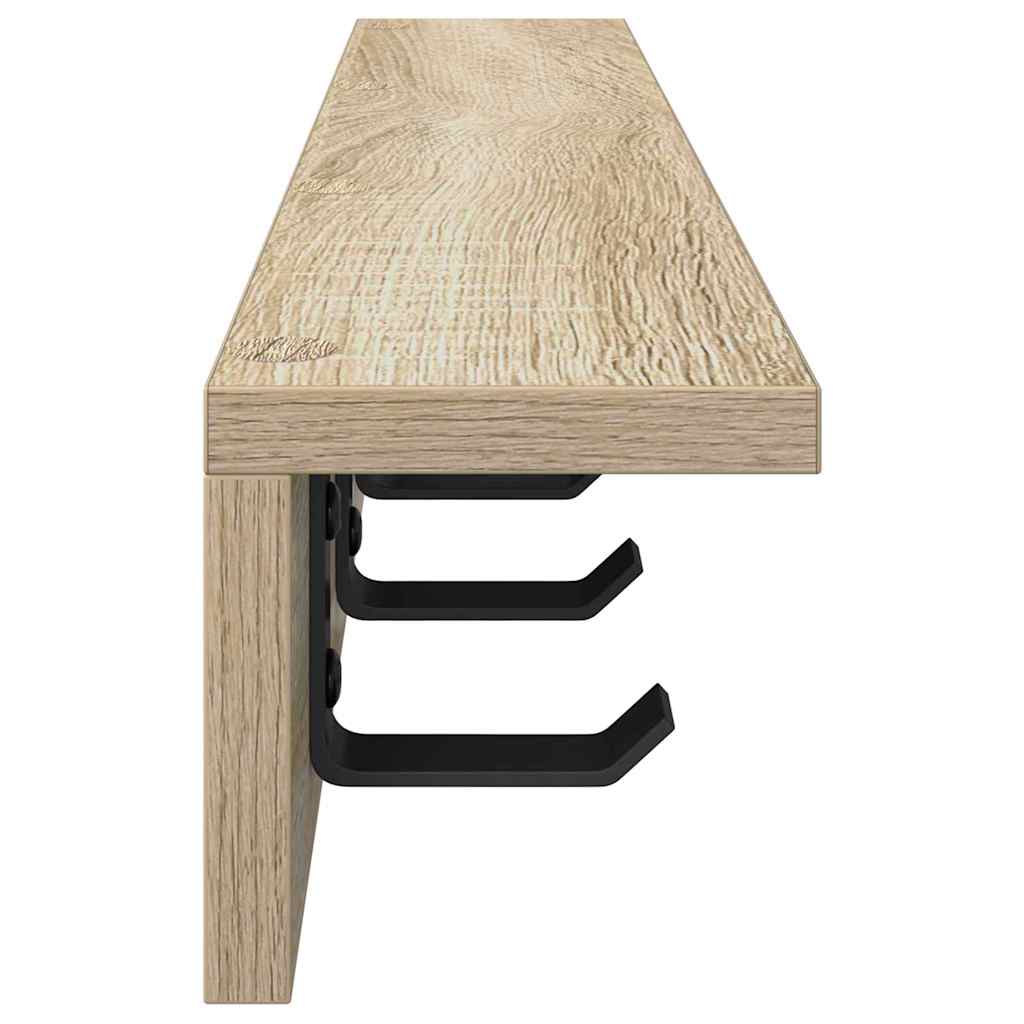 Wandmontierter nachttisch Sonoma-Eiche 60 x 10.5 x 10.5 cm