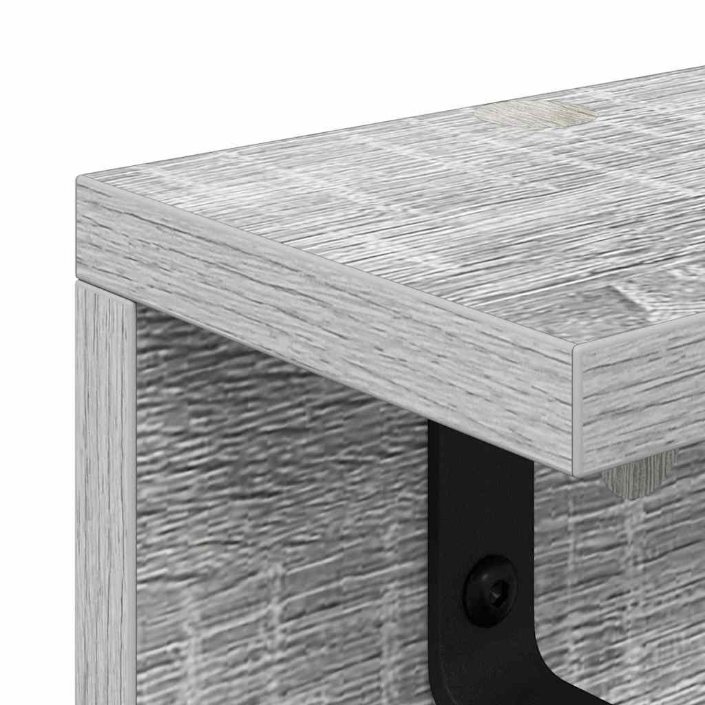 Wandmontierter nachttisch Graues Sonoma 60 x 10.5 x 10.5 cm