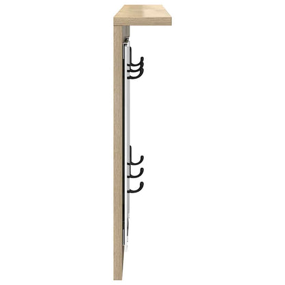 Wandmontierter Kleiderständer Sonoma-Eiche 85 x 10 x 45 cm