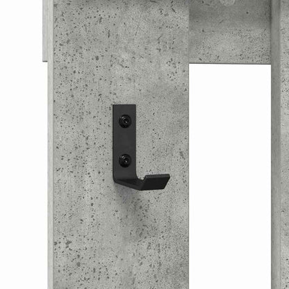 Wandmontierter nachttisch Beton Grau 100 x 10 x 100 cm