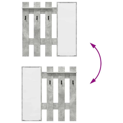 Wandmontierter nachttisch Beton Grau 100 x 10 x 100 cm