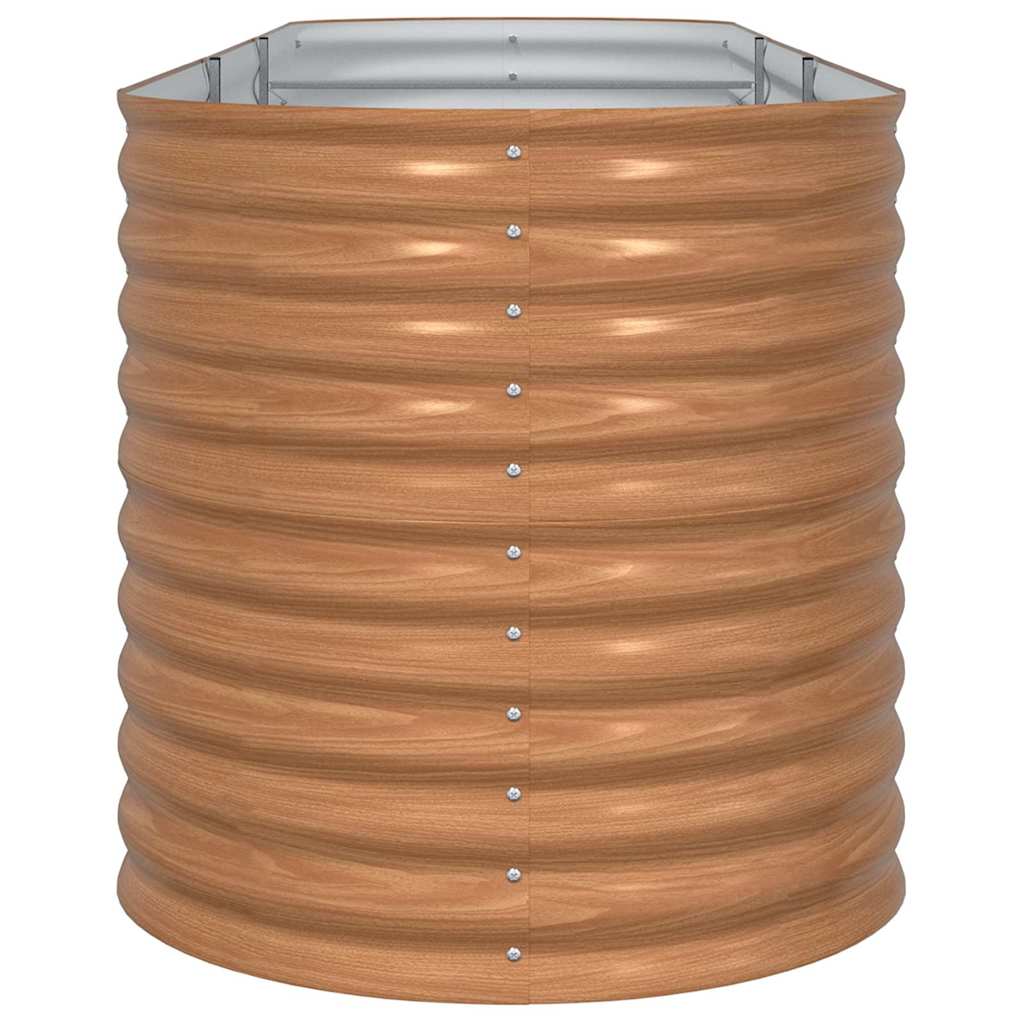 Hochbeet Braun 320 x 80 x 81 cm Stahl