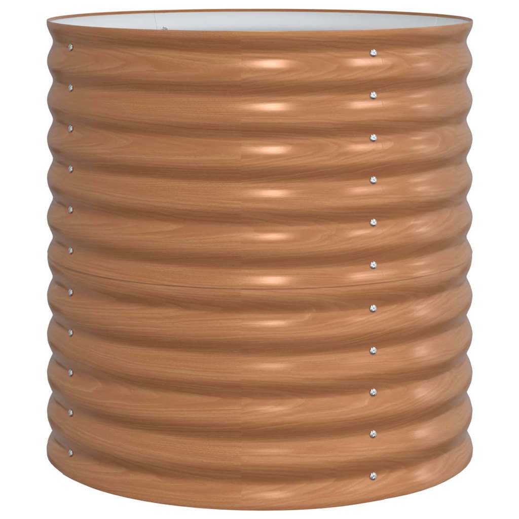 Hochbeet Braun 80 x 80 x 81 cm Stahl