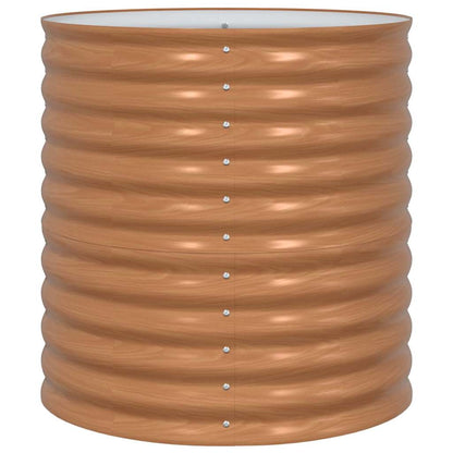 Hochbeet Braun 80 x 80 x 81 cm Stahl