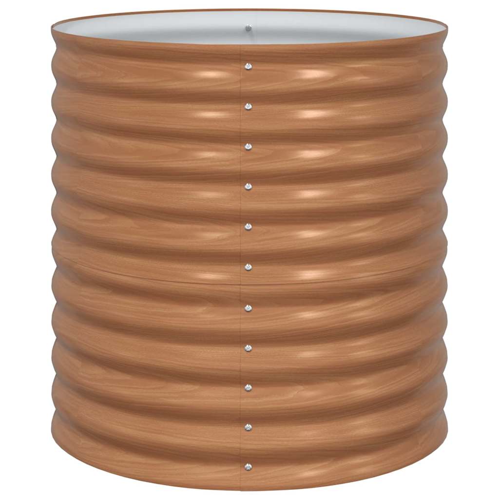 Hochbeet Braun 80 x 80 x 81 cm Stahl