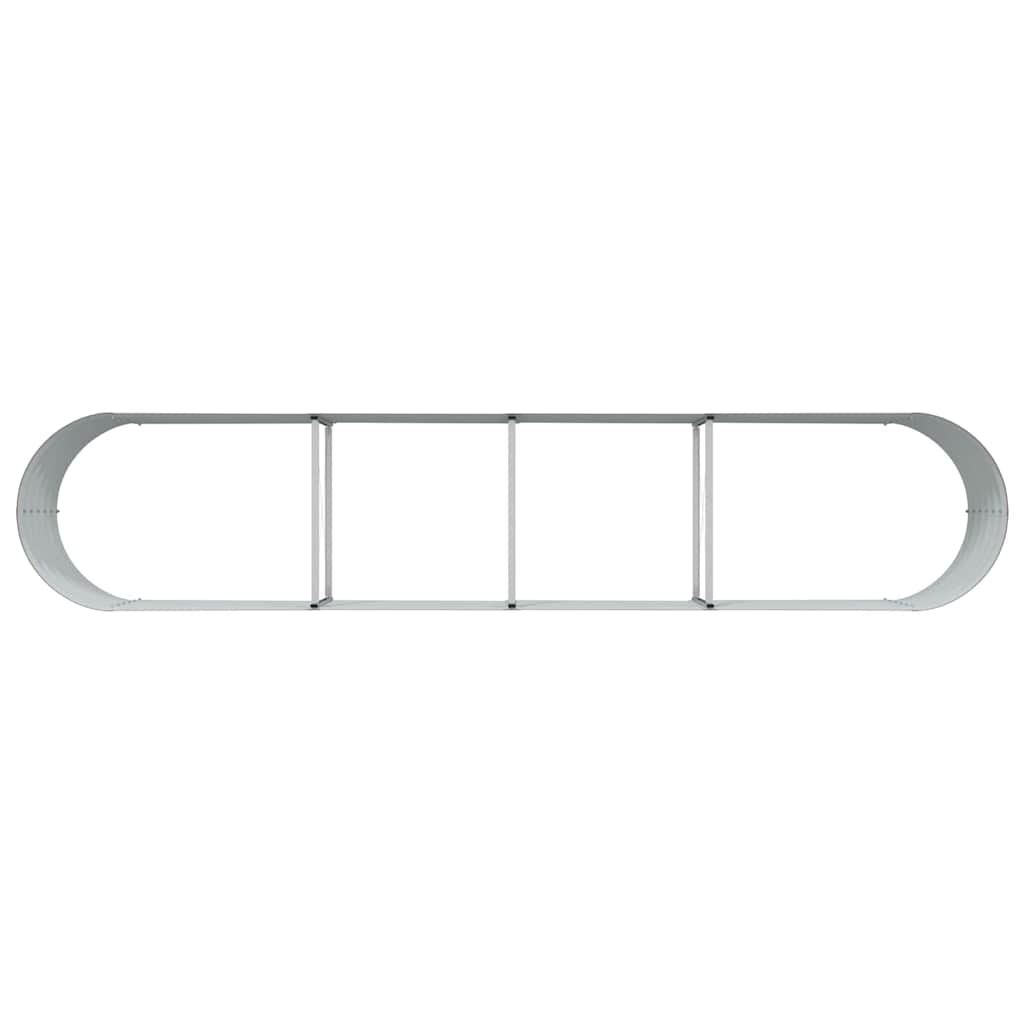 Hochbeet Braun 400 x 80 x 44 cm Stahl