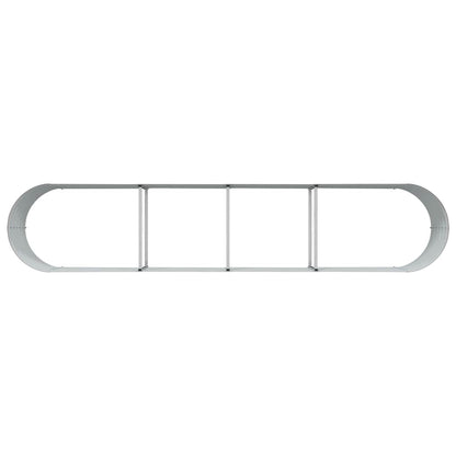 Hochbeet Braun 400 x 80 x 44 cm Stahl