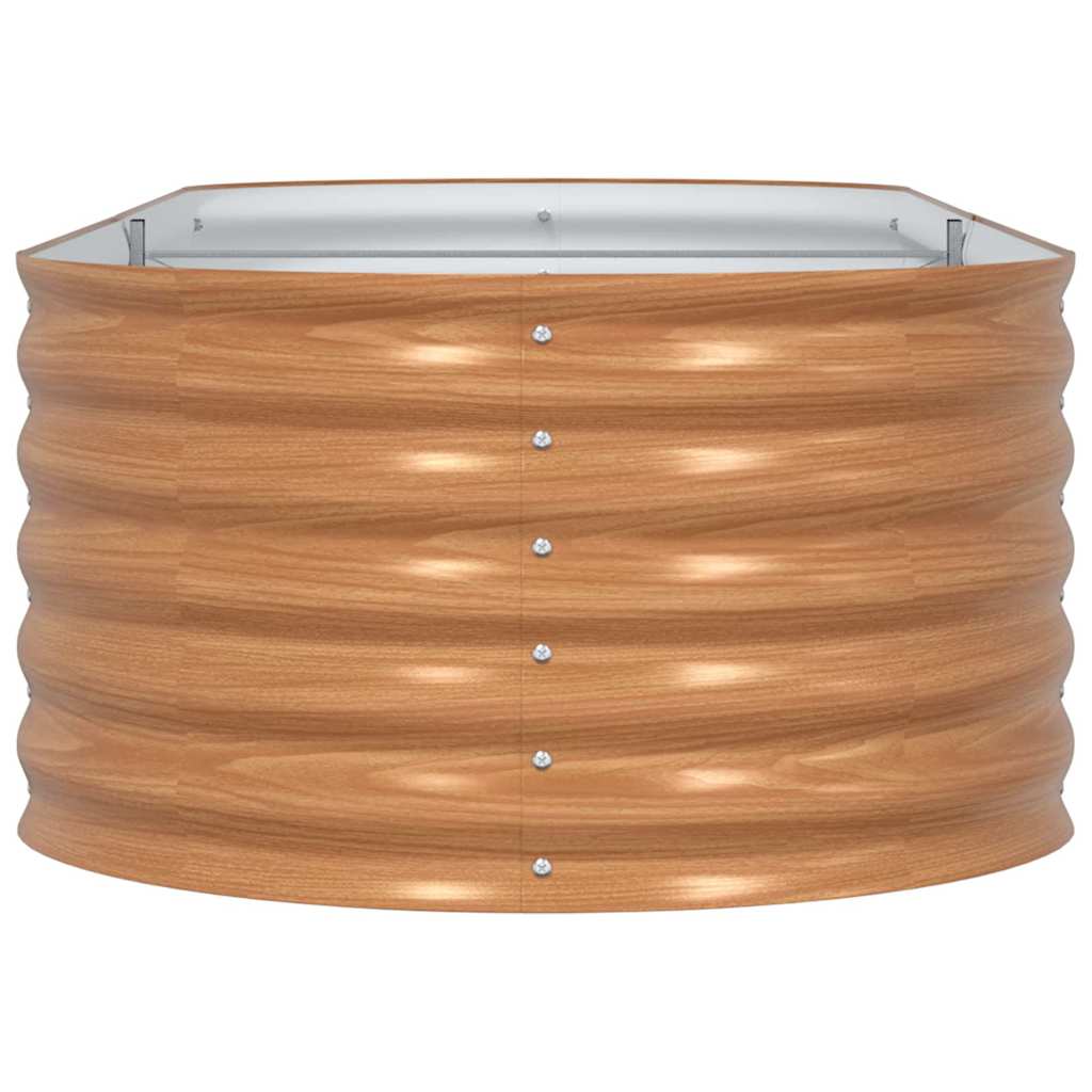 Hochbeet Braun 240 x 80 x 44 cm Stahl