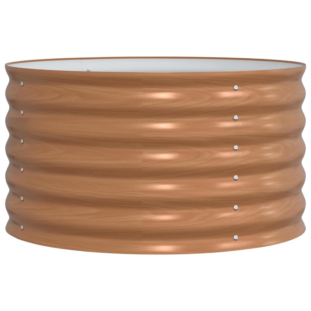 Hochbeet Braun 80 x 80 x 44 cm Stahl