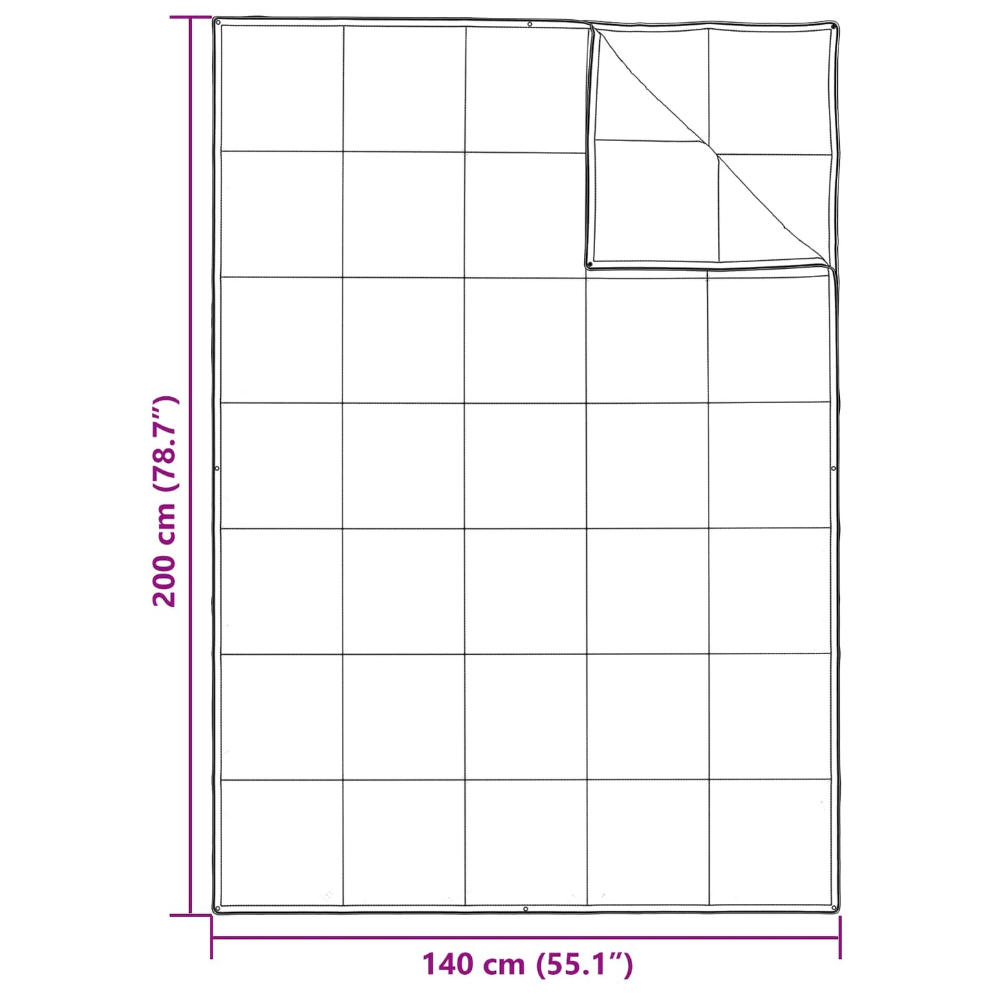 2-in-1 Bettdecke mit Kissen 2 pcs Weiß Daunenfeder