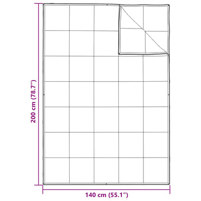 2-in-1 Bettdecke mit Kissen 2 pcs Weiß Daunenfeder