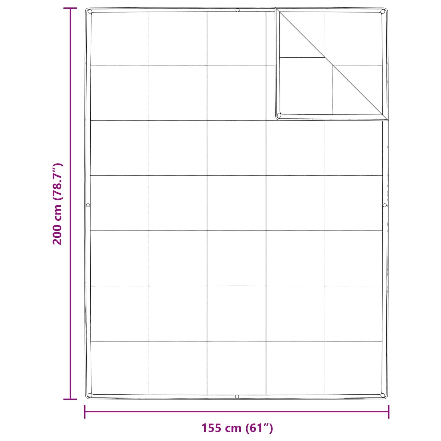 2-in-1 Bettdecke mit Kissen 2 pcs Weiß Daunenfeder