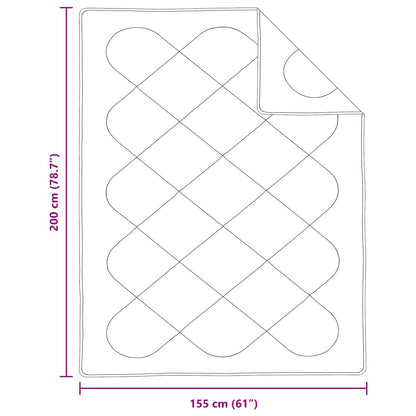 Sommerdecke mit Kissen 2 pcs Weiß Mikrofaser