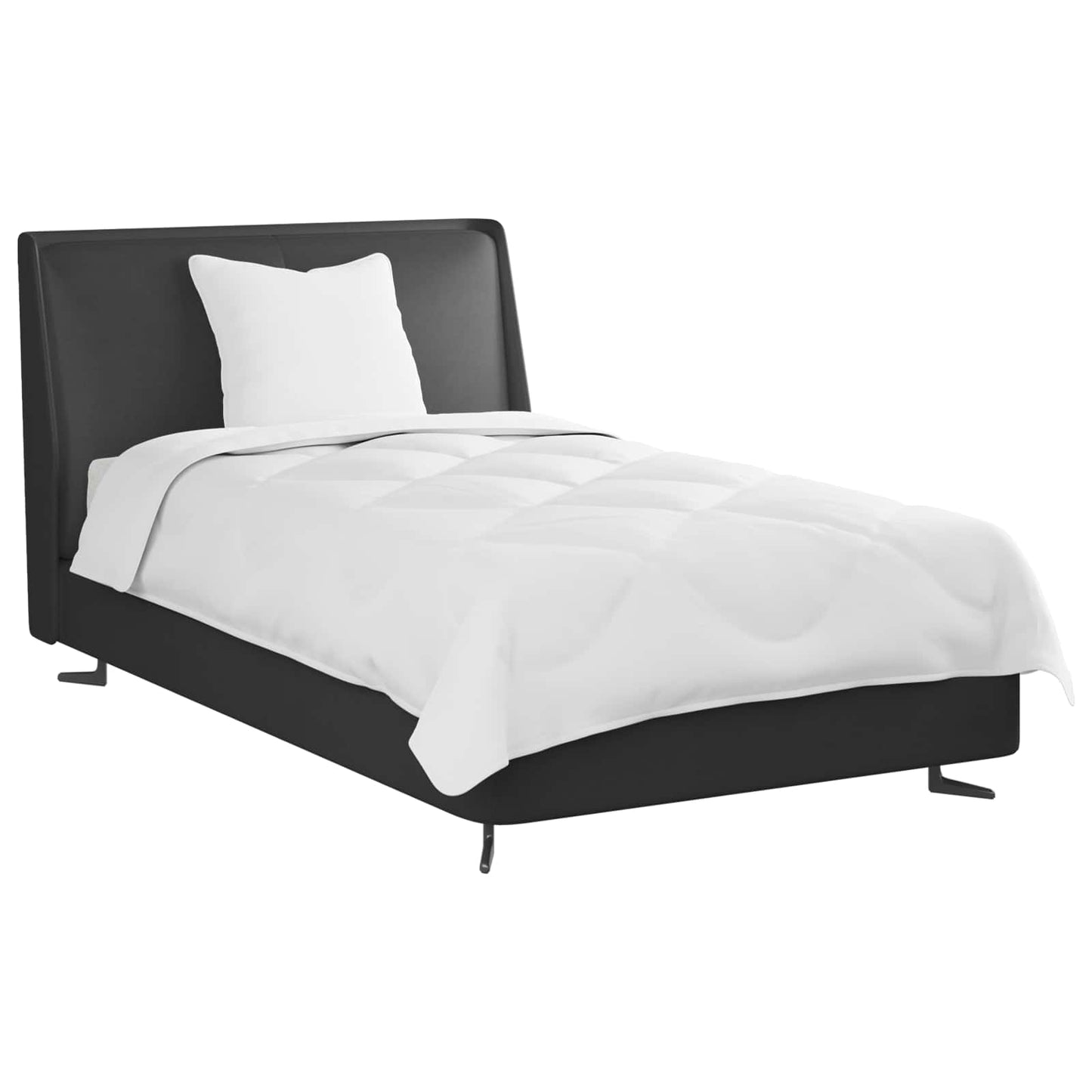 Ganzjahresbettdecke mit Kissen 2 pcs Weiß Mikrofaser