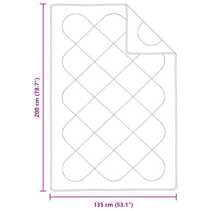 Ganzjahresbettdecke mit Kissen 2 pcs Weiß Mikrofaser
