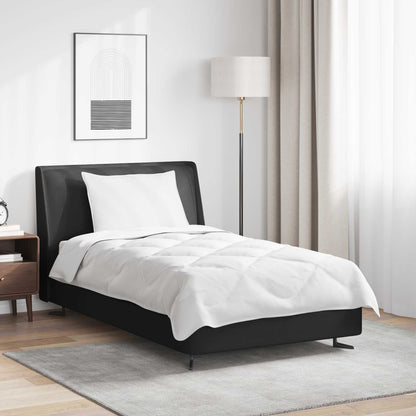 Bettdecke mit Kissen 2 pcs Weiß Mikrofaser