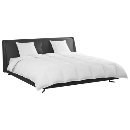 Bettdecken Set mit Kissen 3 pcs Weiß Daunenfeder