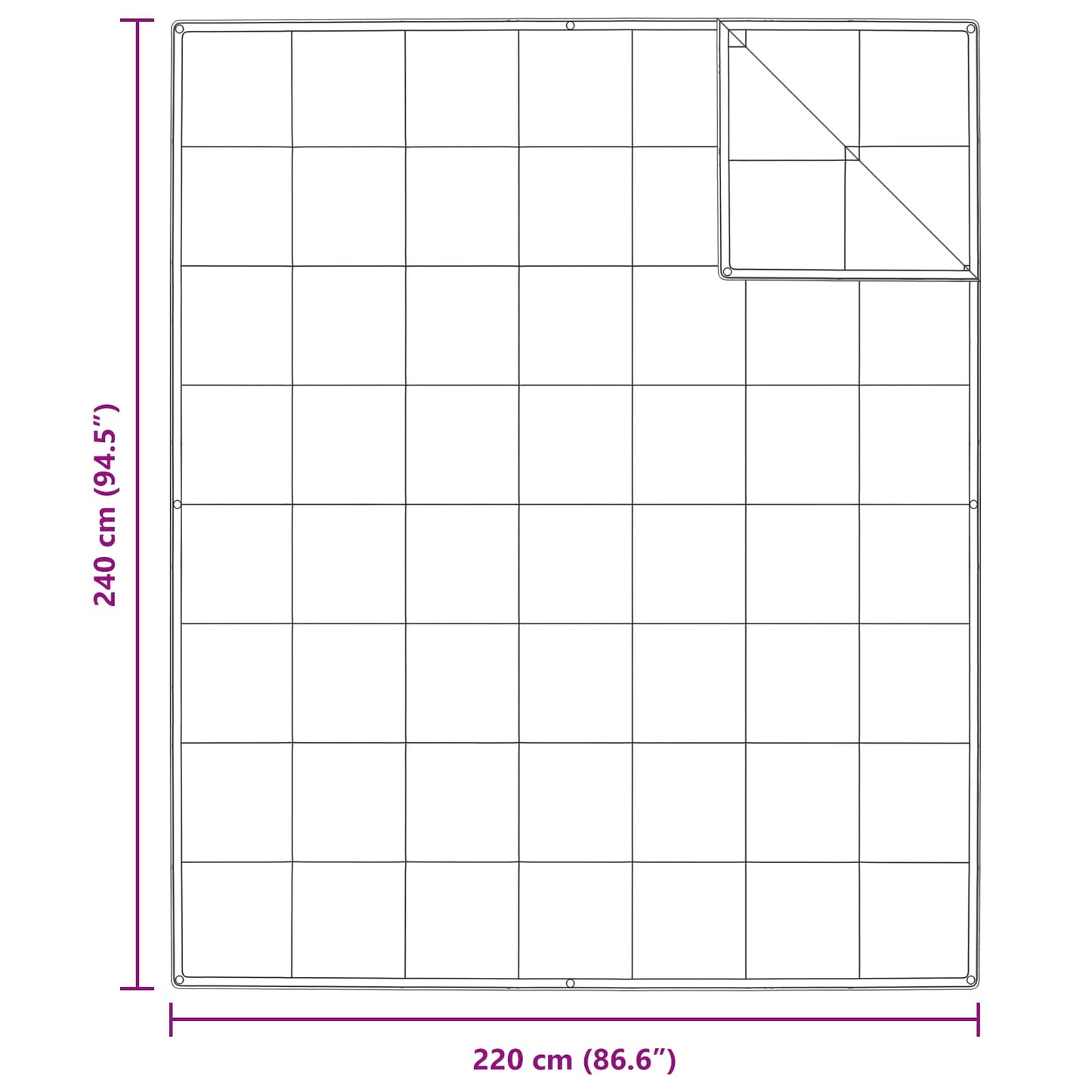 Bettdecken Set mit Kissen 3 pcs Weiß Daunenfeder