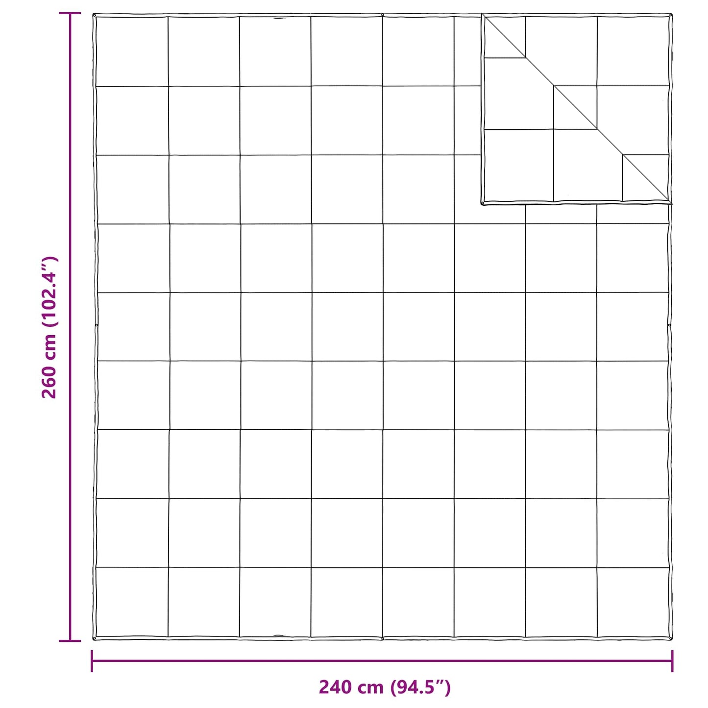 Bettdecken Set mit Kissen 3 pcs Weiß Daunenfeder