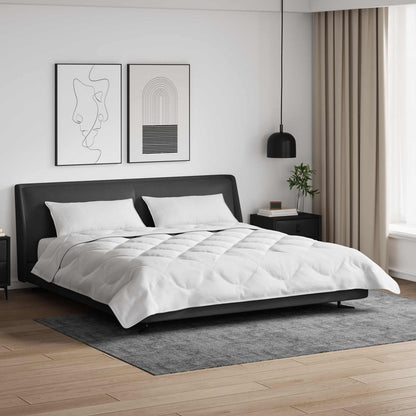 Bettdecke mit Kissen 3 pcs Weiß Mikrofaser