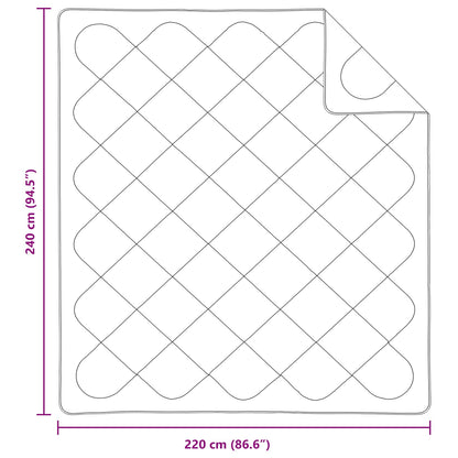 Ganzjahresbettdecke mit Kissen 3 pcs Weiß Mikrofaser