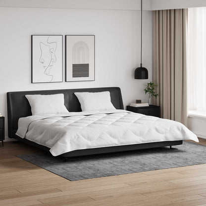 Winterbettdecke mit Kissen 3 pcs Weiß Mikrofaser