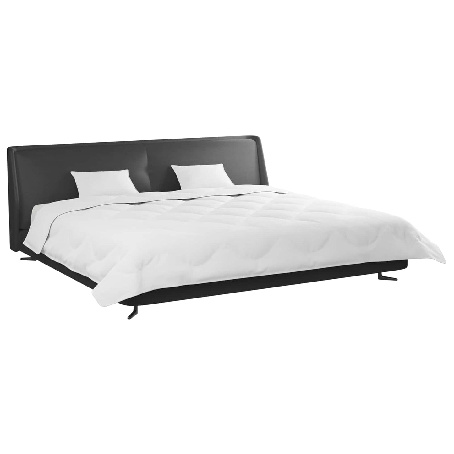 Winterbettdecke mit Kissen 3 pcs Weiß Mikrofaser