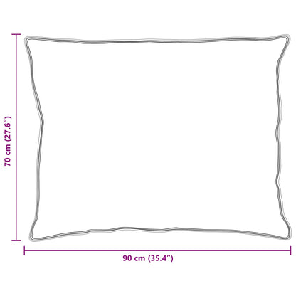 Decke mit Kissen 3 pcs Weiß Mikrofaser und Daunenfedern