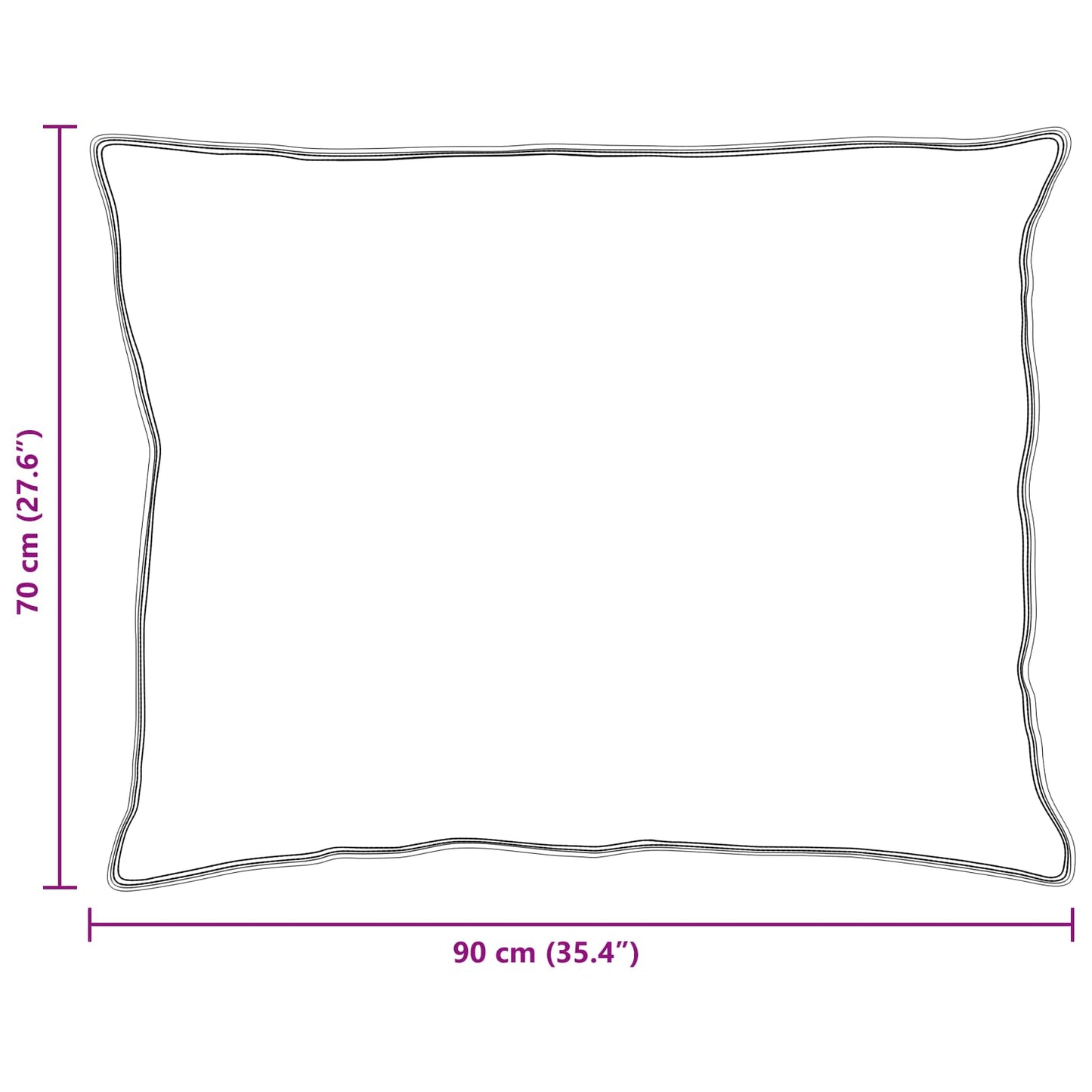 Decke mit Kissen mit Kissen 3 pcs Weiß Mikrofaser