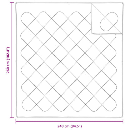 Decke mit Kissen mit Kissen 3 pcs Weiß Mikrofaser