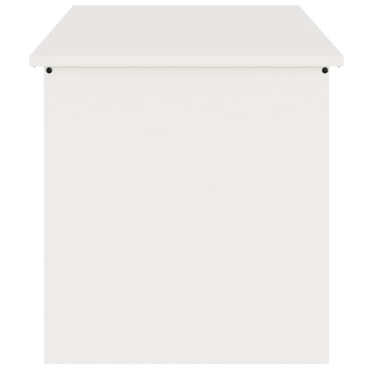 Außenlagerbox Weiß 100 x 50,5 x 50 cm Stahl