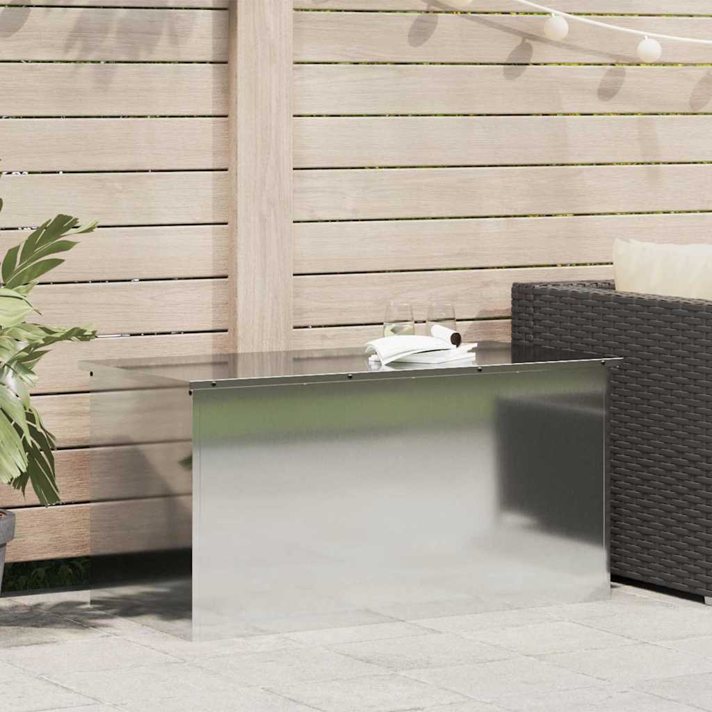 Außenlagerbox Silber 100 x 50,5 x 50 cm Stahl