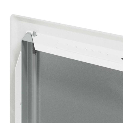 Zugangsklappe Weiß 63 x 33 x 3 cm Stahl