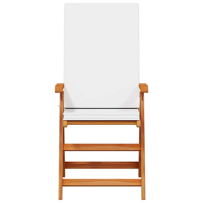 Gartenstuhl 4 pcs Braun und Weiß 57 x 71,5 x 104 cm