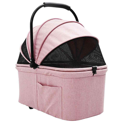 Faltbarer Haustierwagen Rosa 81 x 47 x 99 cm Polyester