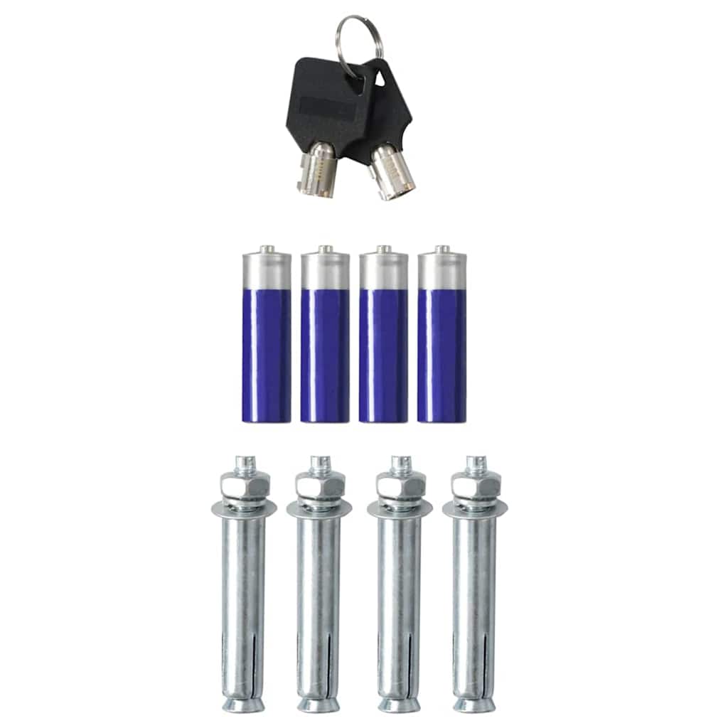 Digitaler Safe mit Schloss Dunkelgrau 31 x 20 x 20 cm Stahl