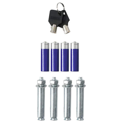 Digitaler Safe mit Schloss Dunkelgrau 31 x 20 x 20 cm Stahl