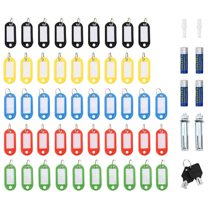 Digitaler Safe mit Schloss Dunkelgrau 30 x 10 x 36,5 cm Stahl