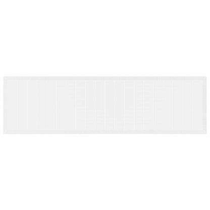 Gartentisch Weiß 350 x 100 x 74 cm Poly-Rattan