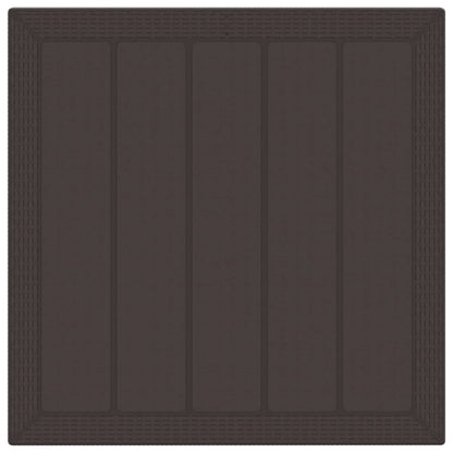 Garten Essgruppe 5 pcs Braun Polypropylen