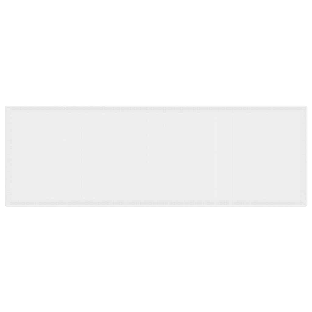 Garten Essgruppe 13 pcs Weiß Synthetisches Rattan und Metall