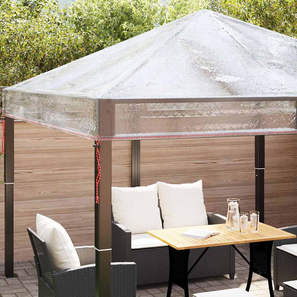 Ersatzbezug für Pavillon Transparent 300 x 300 x 26 cm PVC
