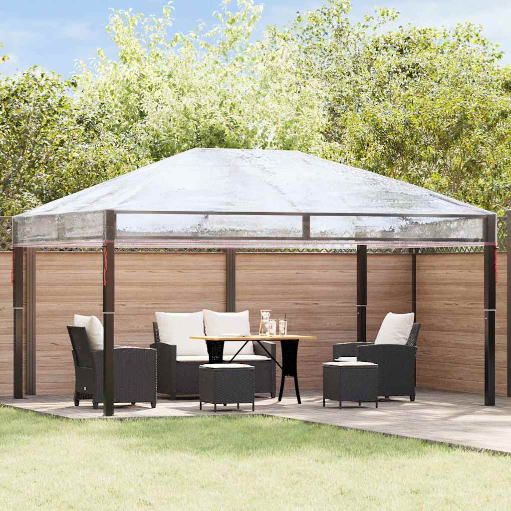 Ersatzbezug für Pavillon Transparent 400 x 300 x 32 cm PVC