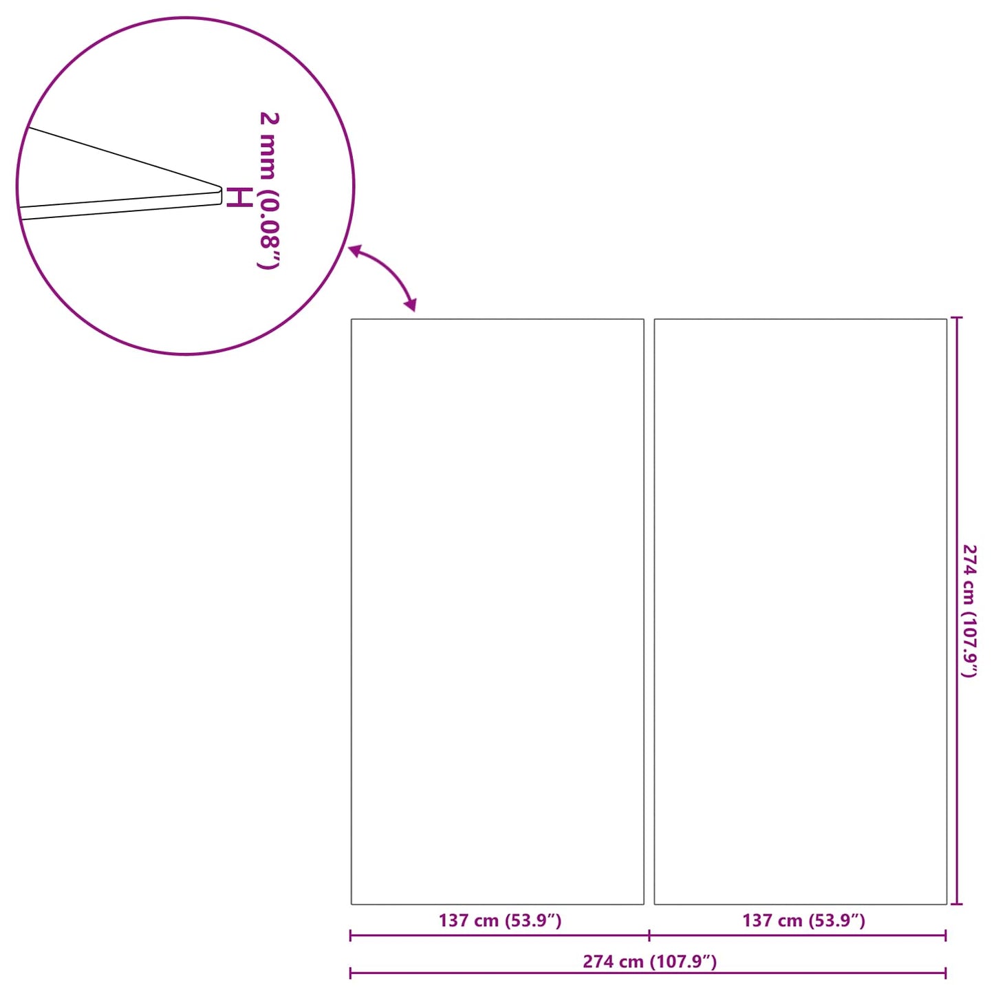 Bodenfolie für Pools Hellgrau 274 x 274 x 0,1 cm Vliesstoff
