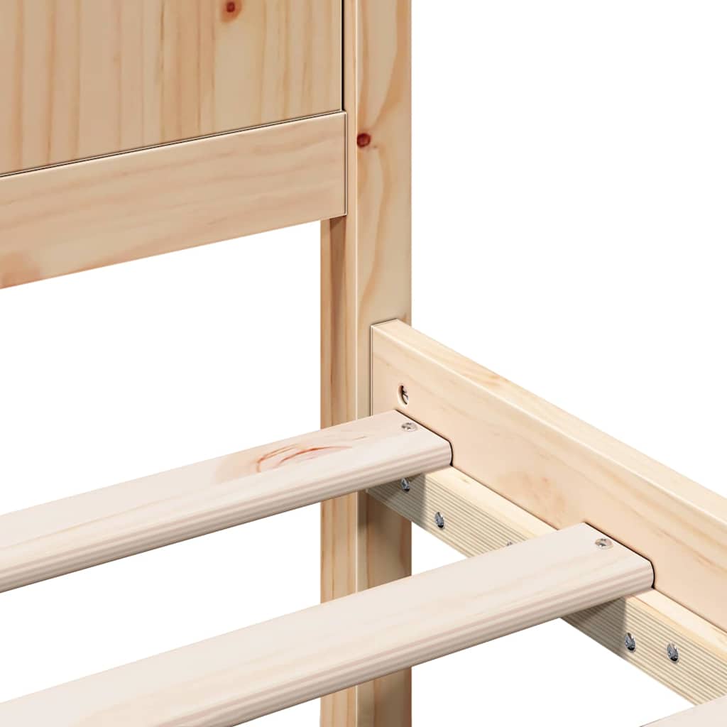 Bettgestell Braun 150 x 200 cm Massivholz Kiefer