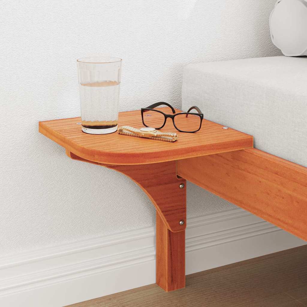 Bettrahmen Wachsbraun 100 x 200 cm Massives Kiefernholz