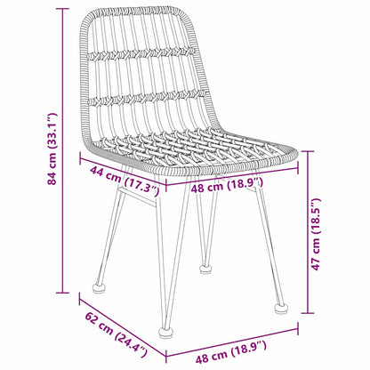 Garten Essgruppe 5 pcs Schwarz Pulverbeschichteter Stahl